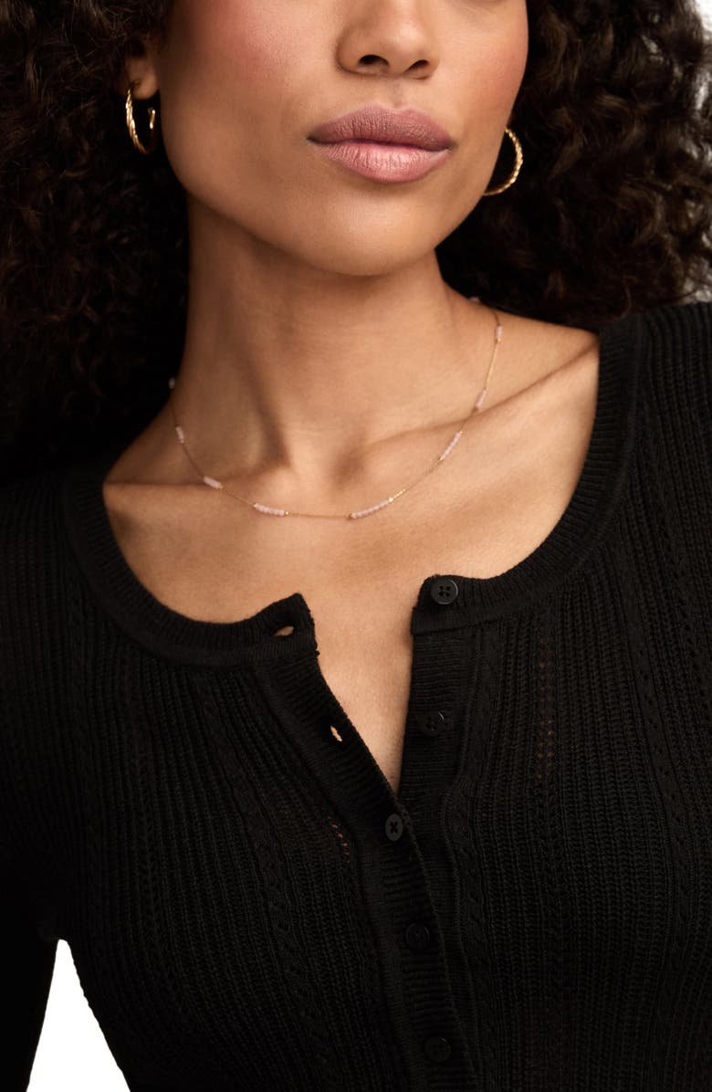 Lucky Brand Pointelle Henley Shirt, Alternate, color,