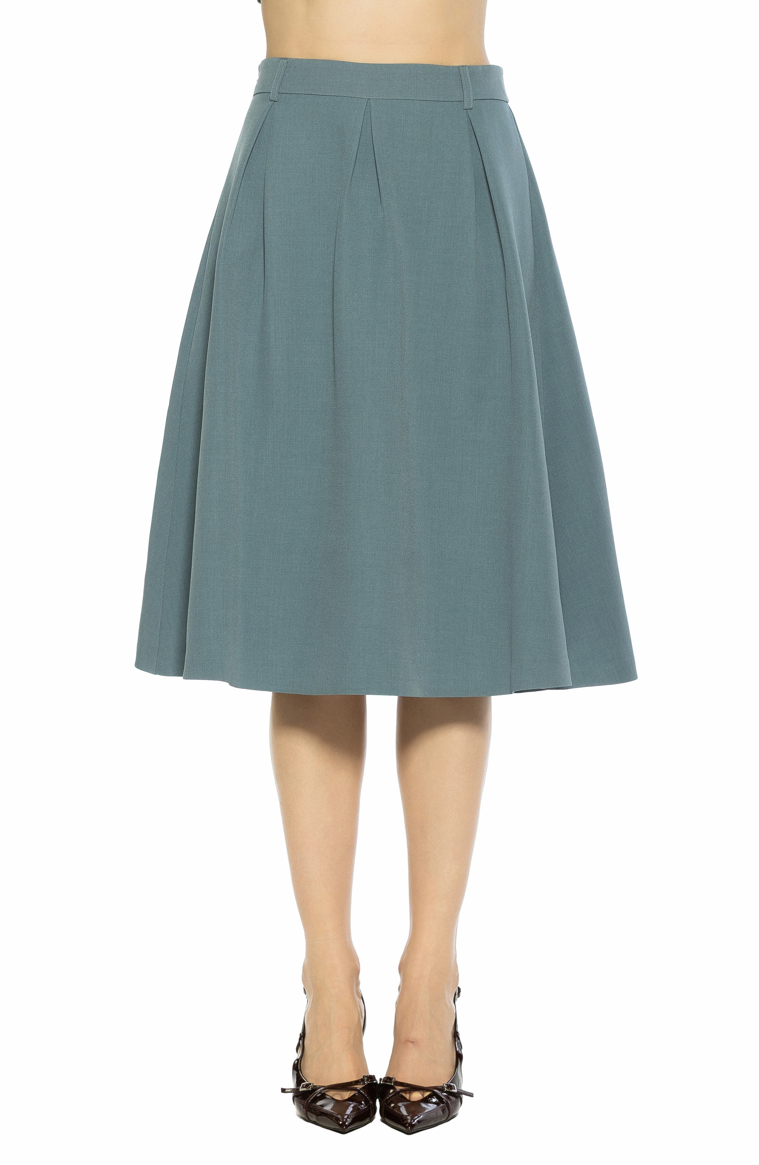 Alexia Admor Camille Pleated Midi Skirt