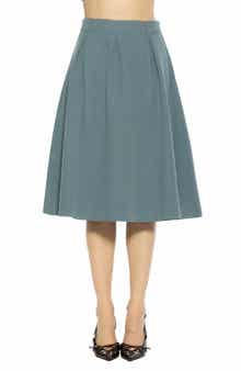 Camille Pleated Midi Skirt