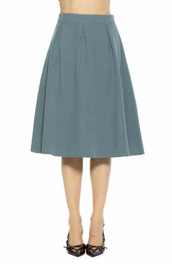 Camille Pleated Midi Skirt