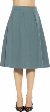 Alexia Admor Camille Pleated Midi Skirt