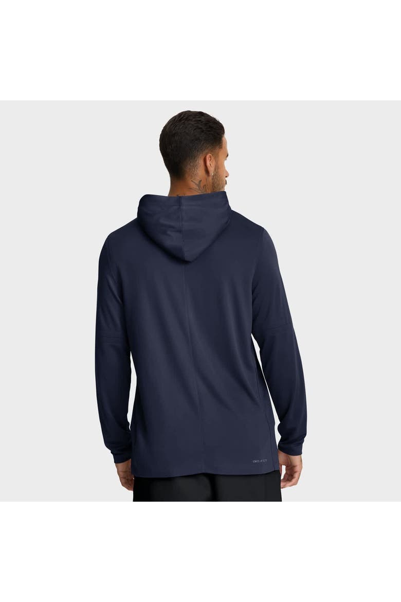 Men's Nike Navy Auburn Tigers 2025 Sideline Dri-FIT Long Sleeve Hoodie T-Shirt, Alternate, color, Navy