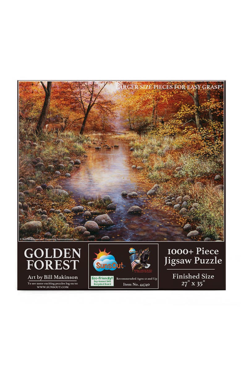 Sunsout Golden Forest 1000 piece Jigsaw Puzzle for Adults Large Pieces, Alternate, color, Multicolor