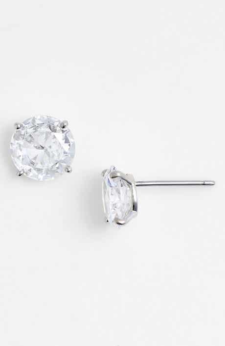 Cubic Zirconia Stud Earrings