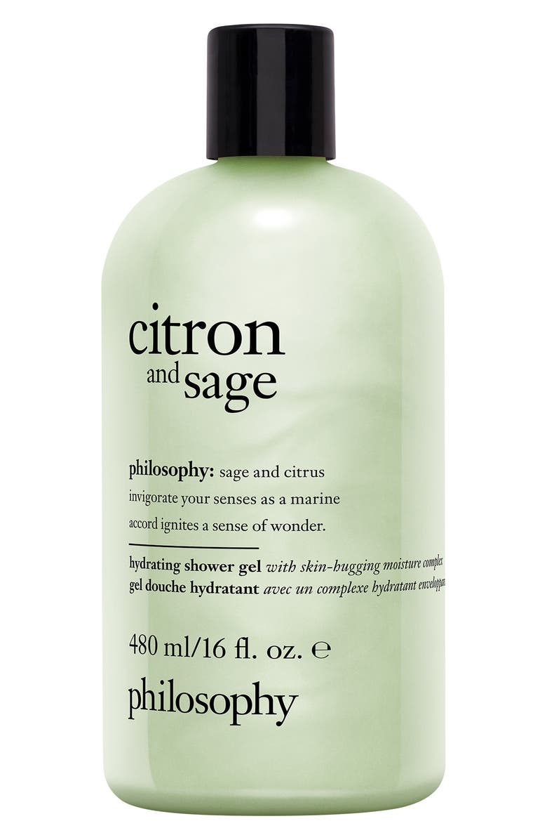 philosophy citron and sage hydrating shower gel, Main, color, Citron And Sage