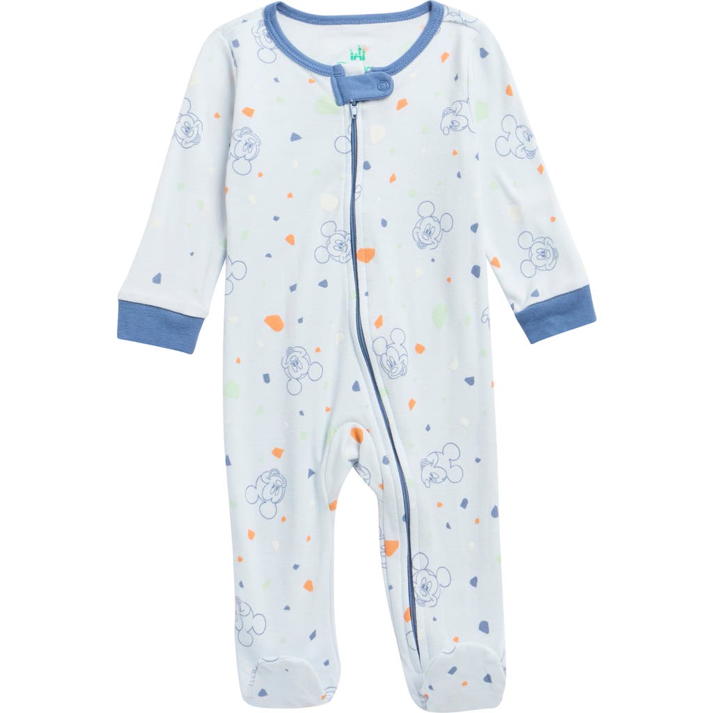 Assorted Mickey Mouse Footie In Blue