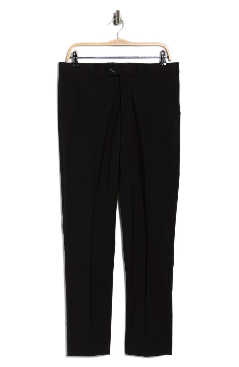 Gino Vitale Slim Fit Stretch Dress Pants, Main, color, Black