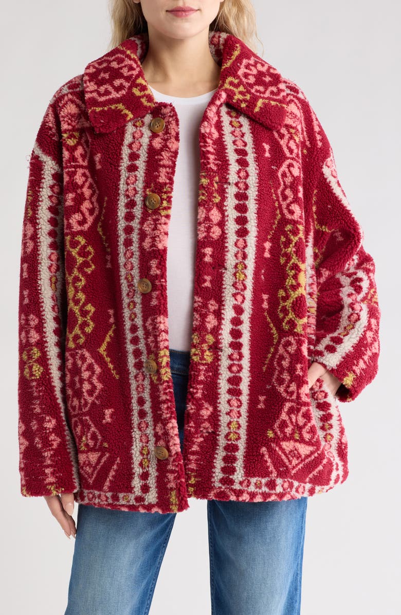 MOTHER The Warm and Fuzzy Fleece Jacket, Main, color, 