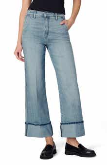 Joe's The Trixie Cuffed High Waist Wide Leg Trouser Jeans