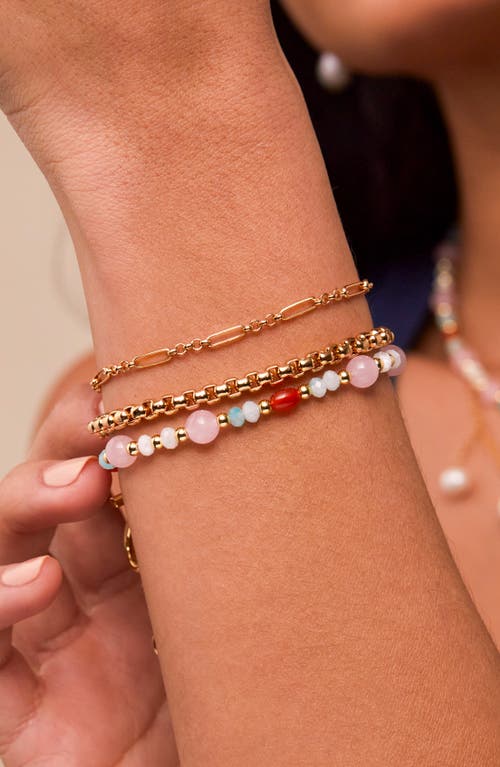 Estella Bartlett Set Of 2 Bracelets In Gold