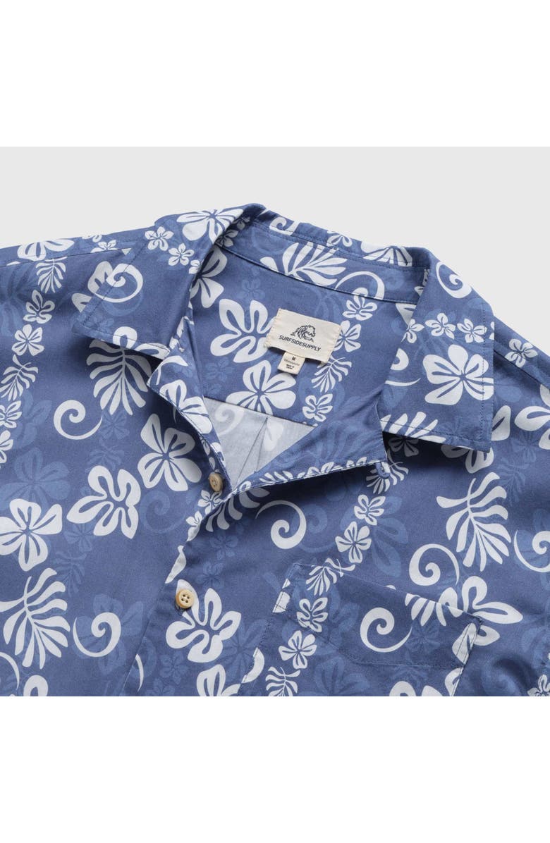Surfside Supply Co. Mariner Camp Collar Shirt, Alternate, color, Hawaii Blue