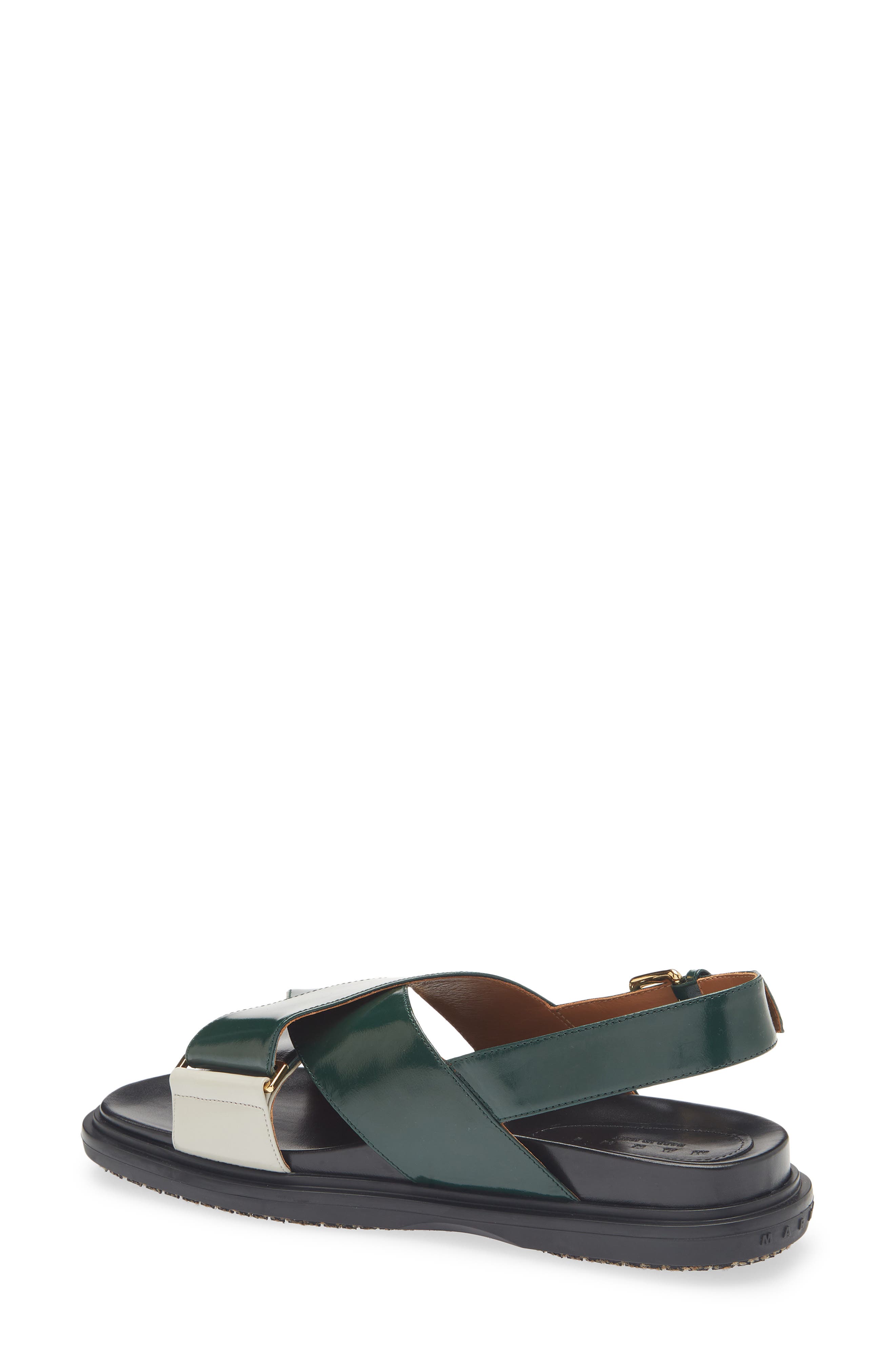 Marni Fussbett Crisscross Sandal, Alternate, color, Green