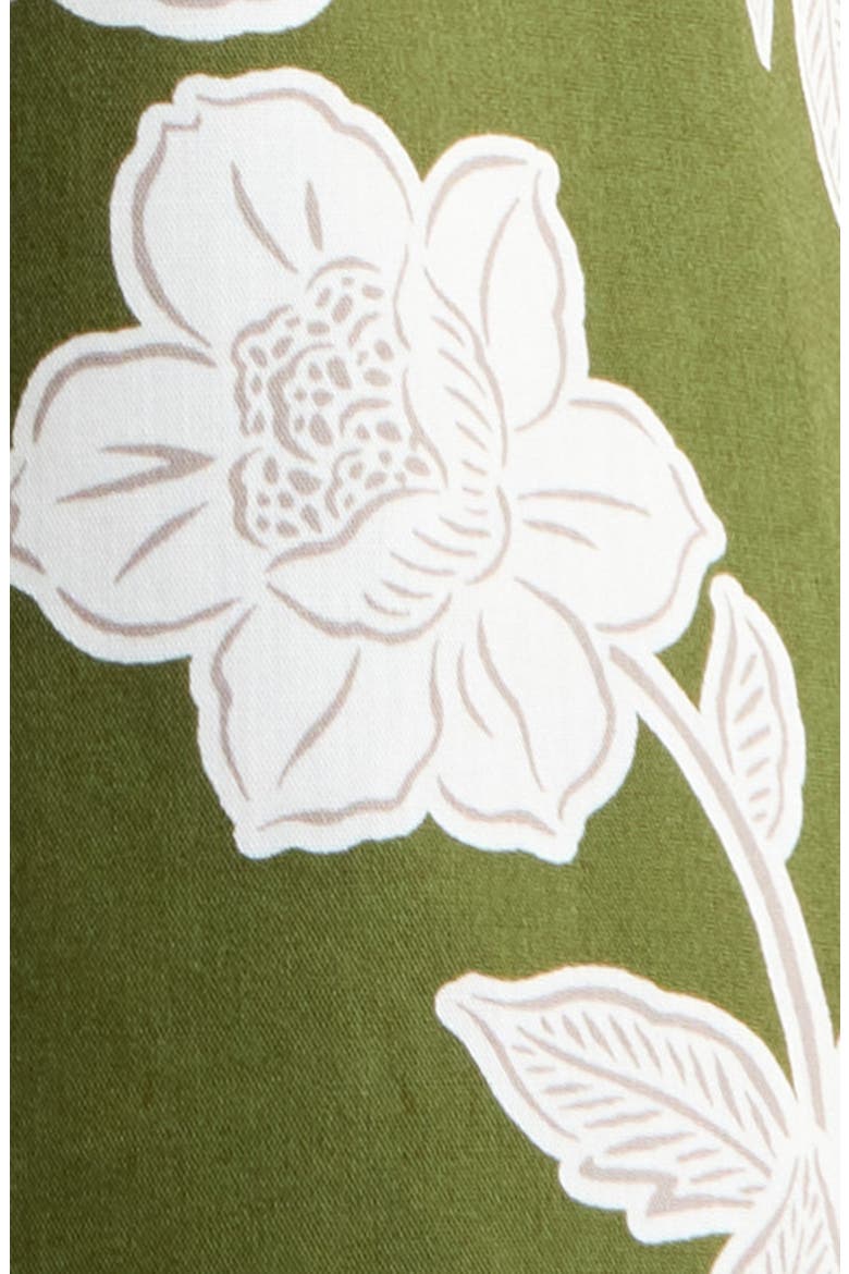 Haizley Floral Print Cap Sleeve Shirt, Alternate, color, CREAM-GREEN