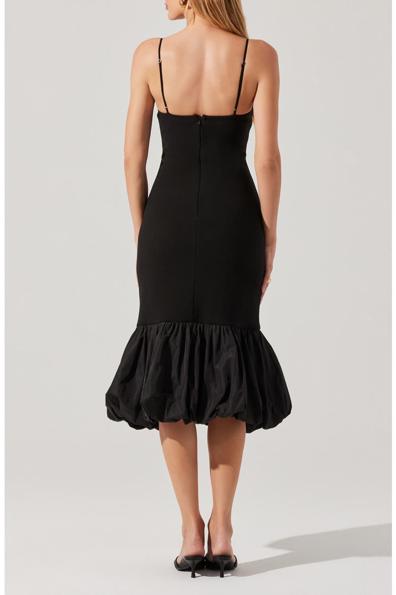 Brittnea Mermaid Dress, Alternate, color, BLACK