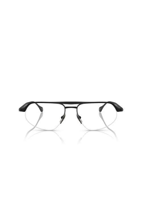Ferrari 55mm Irregular Optical Glasses In Black