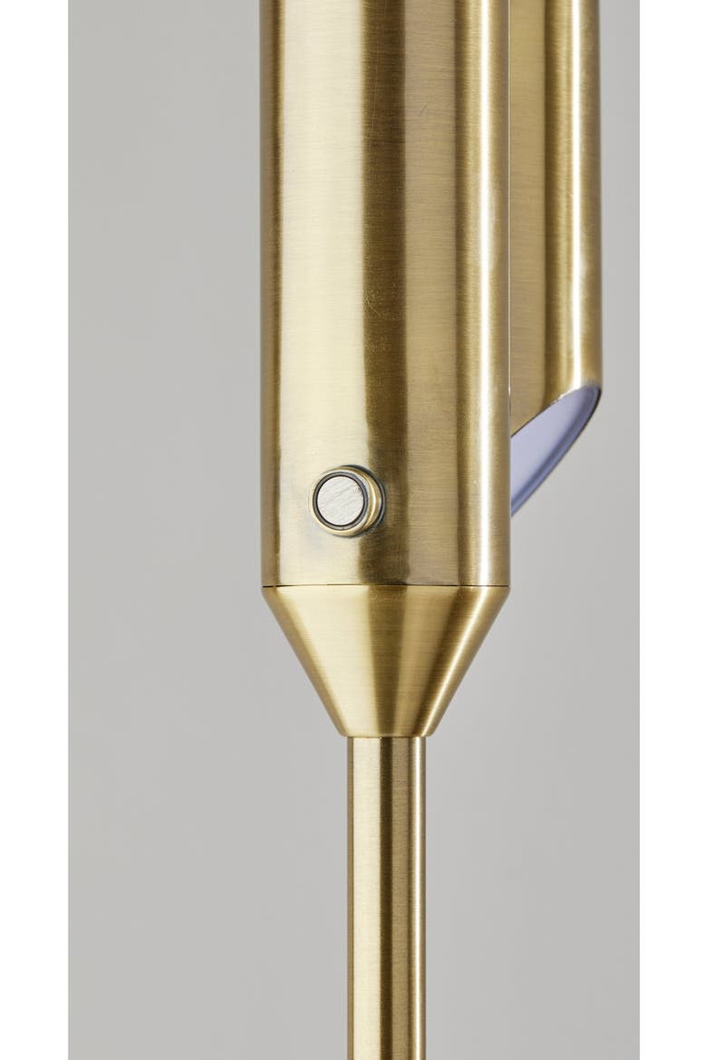 Vega LED Torchiere Floor Lamp, Alternate, color, ANTIQUE BRASS