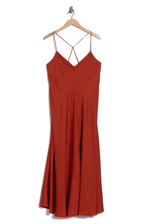 A-Line Silk Blend Slip Dress