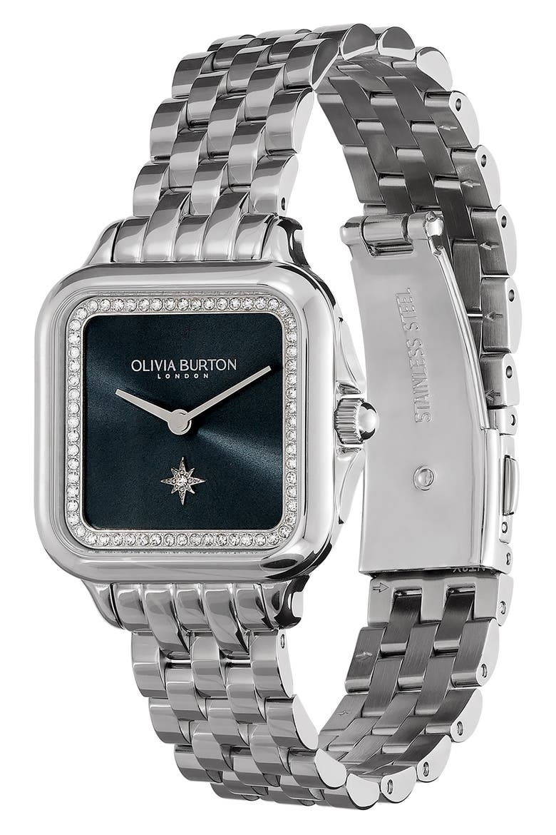Grosvenor Bracelet Watch, 28mm, Alternate, color, BLUE