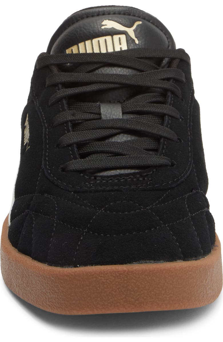 PUMA Club II Indoor Sneaker, Alternate, color, Puma Black/ Puma Gold/ Gum