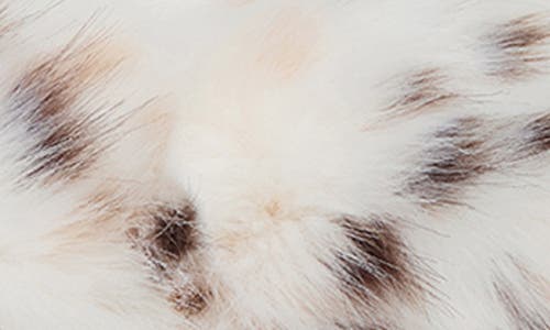 Apparis Marfa Snow Leopard Top Carry Handle Faux Fur Pouch In Multi