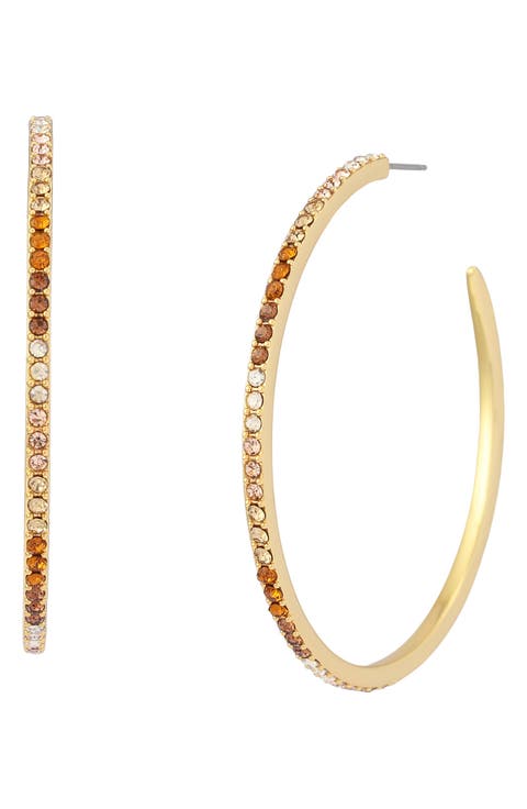 Pavé Large Hoop Earrings