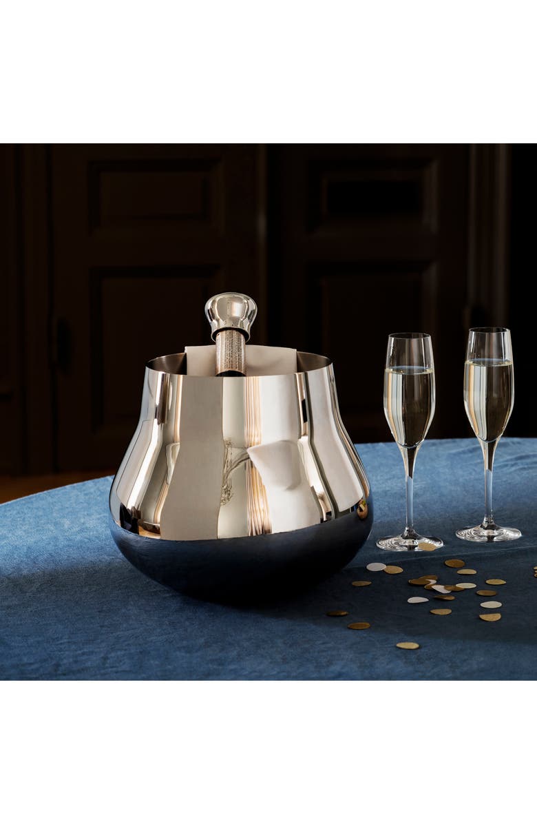 Georg Jensen Sky Champagne Cooler, Alternate, color, Stainless Steel