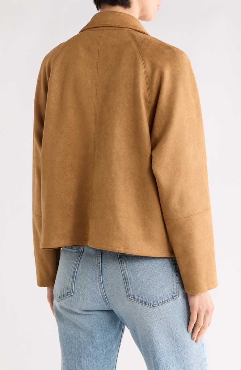 SUNDAY EDITION Faux Suede Jacket, Alternate, color, Tan