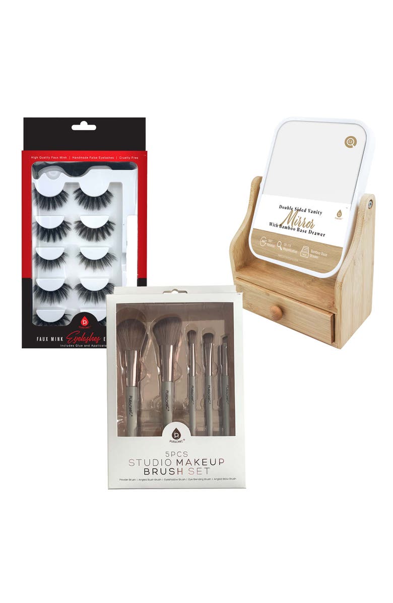 PURSONIC Glamour Essentials Bundle 3 piece set, Main, color, Beige