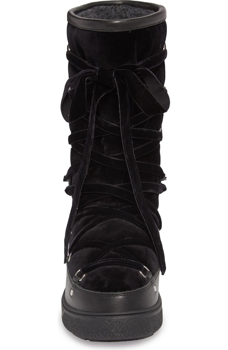Moncler Syria Stivale Lace-Up Boot, Alternate, color,
