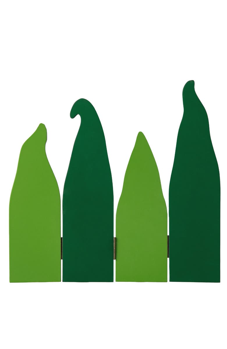 Glitzhome St. Patrick's Wooden Luck Shamrock Gnome Table Decor, Alternate, color, Green