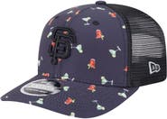 New Era Men's New Era Black San Francisco Giants Adventure Drinks Pattern 9SEVENTY Stretch-Snap Hat