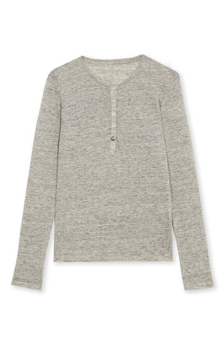 Fortela Coralie Seraph Melange Linen T-Shirt, Main, color, Grey