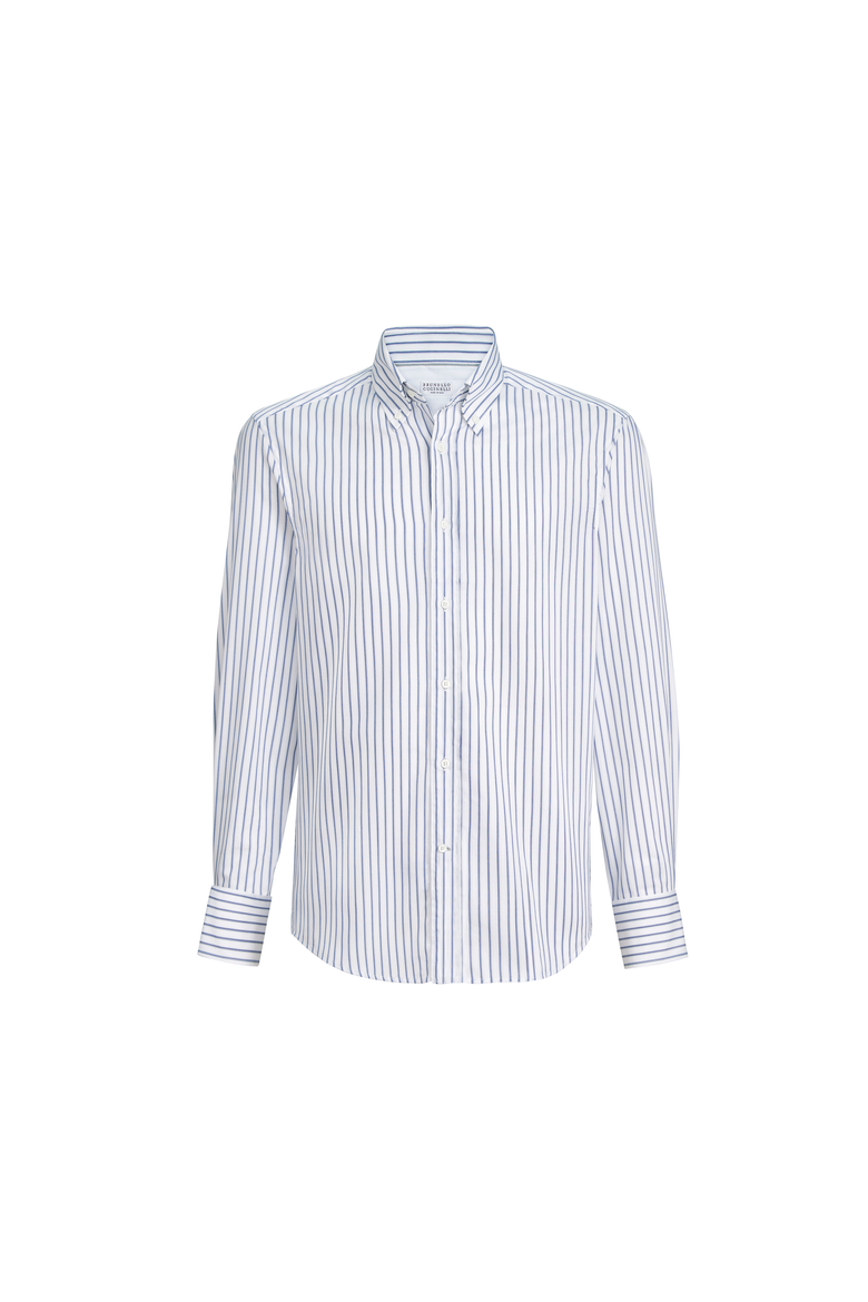 Button-down collar shirt, Alternate, color, White