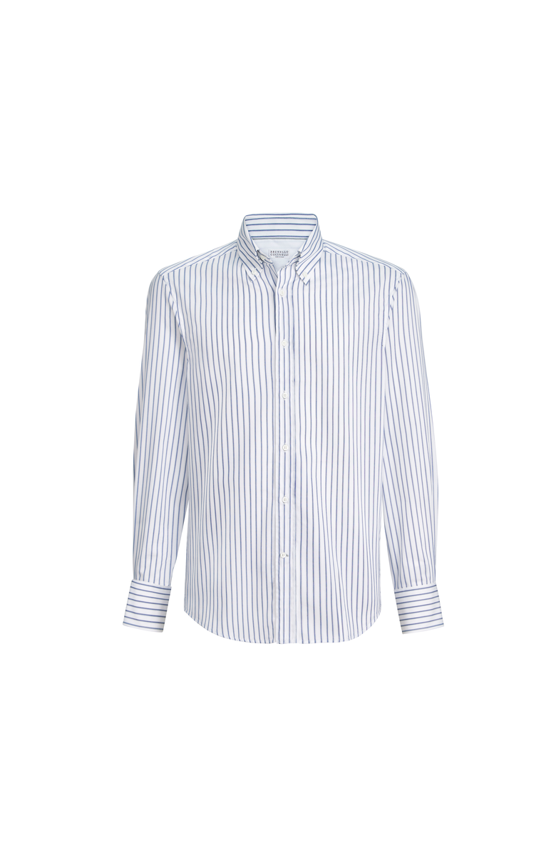 Brunello Cucinelli Button-down collar shirt, Alternate, color, White