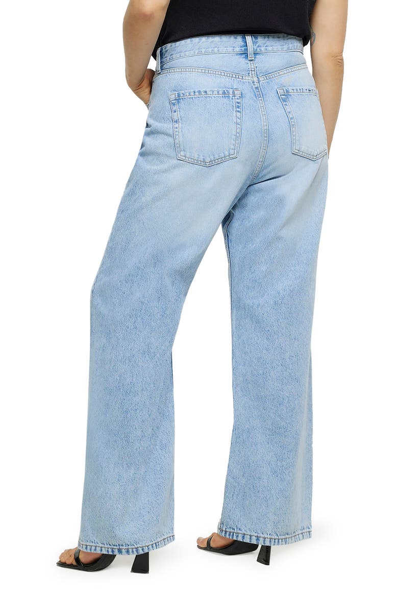 '90s Straight Leg Jeans, Alternate, color, DENIM