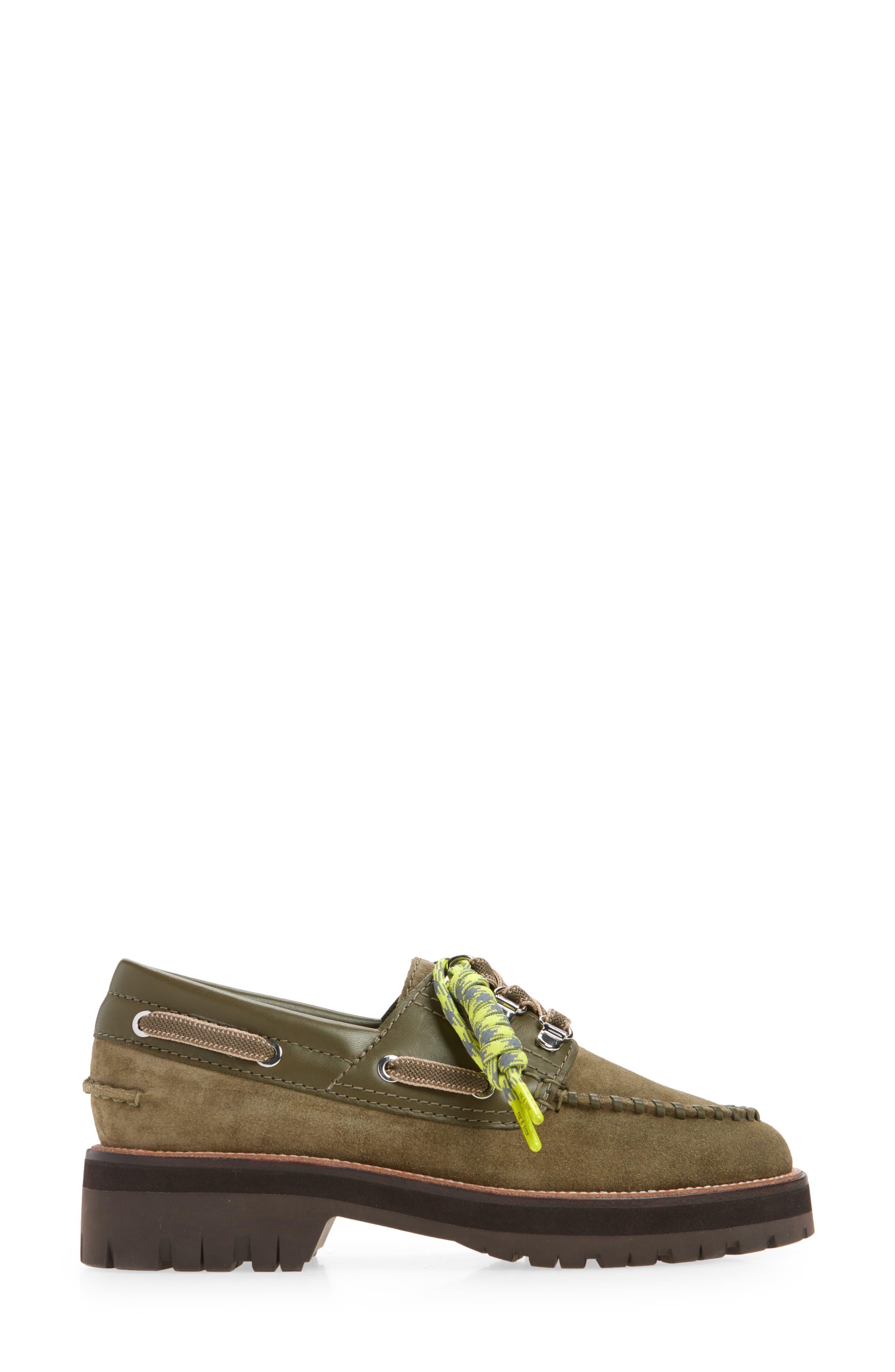 rag 
bone Cameron Lug Sole Loafer, Alternate, color, Olive