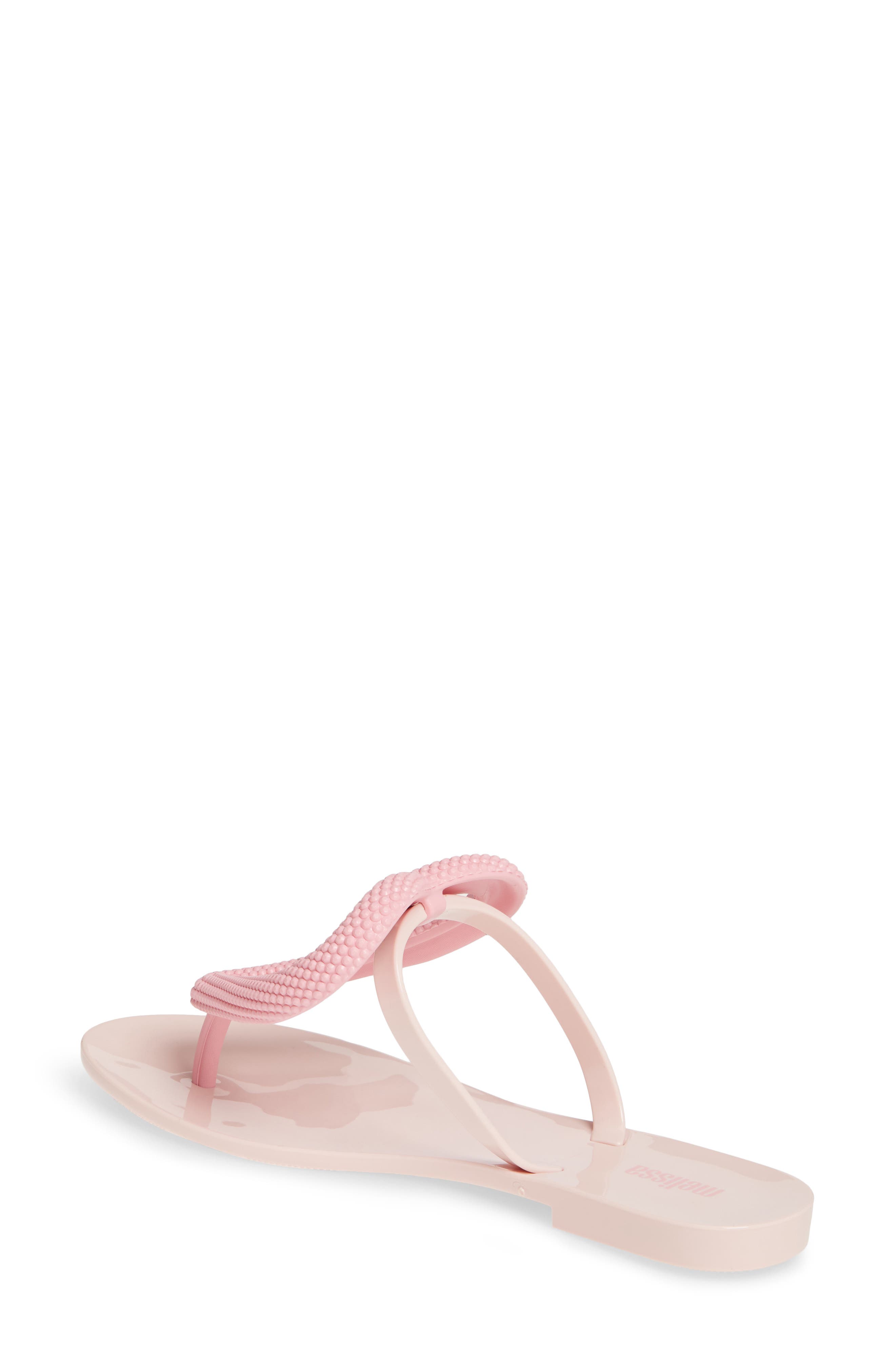 Big Heart Flip Flop, Alternate, color, LIGHT PINK RUBBER