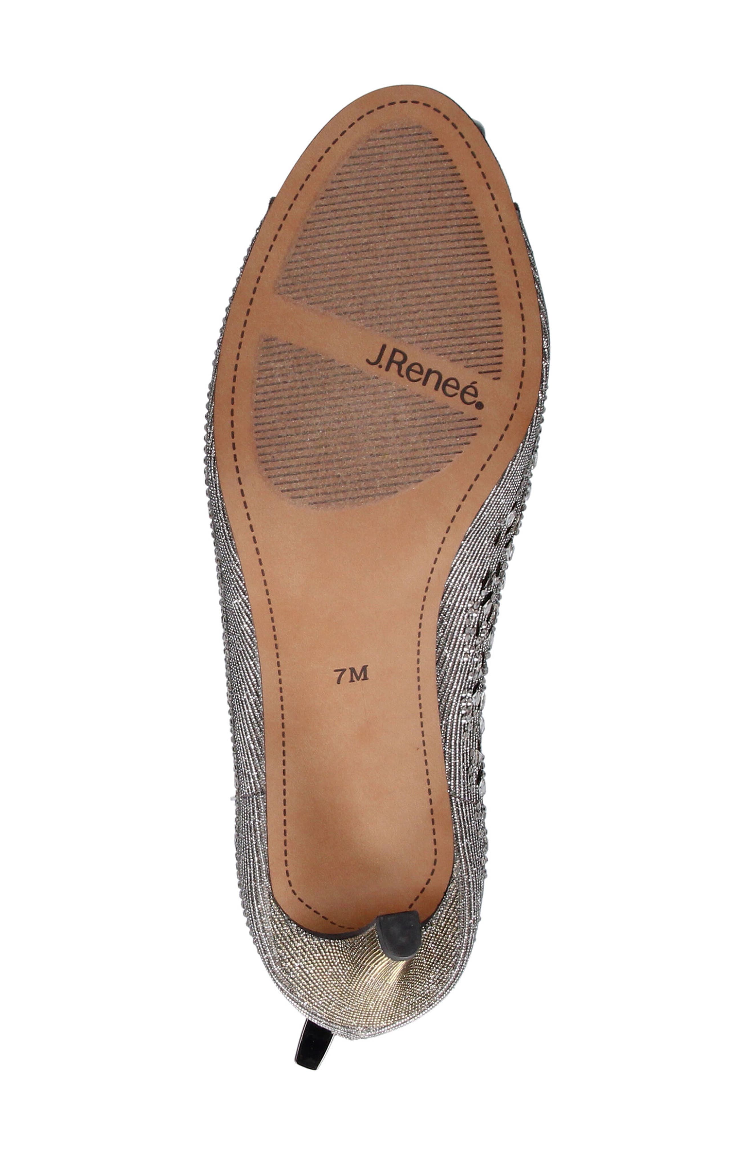 J.Renée Radita Open Toe Bootie, Alternate, color, PEWTER