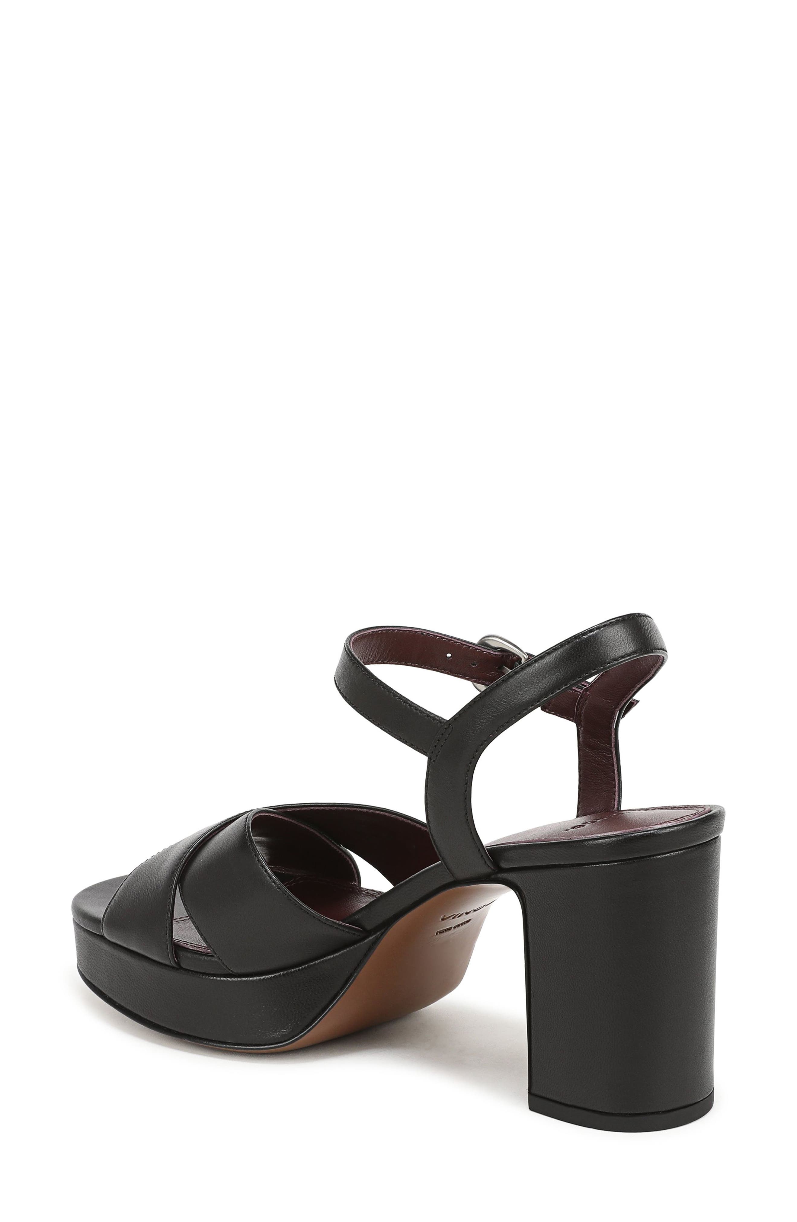 Vince Ericka Ankle Strap Platform Sandal, Alternate, color, Black