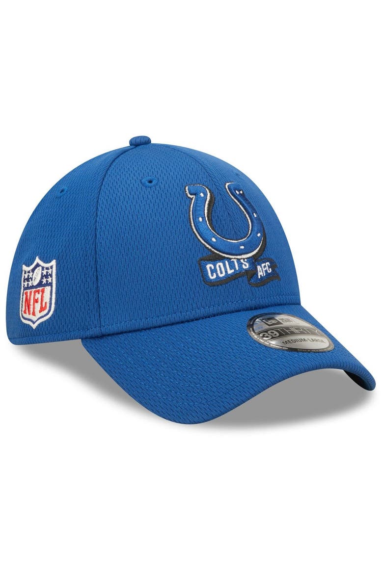 Men's New Era Royal Indianapolis Colts 2022 Sideline 39THIRTY Coaches Flex Hat, Main, color, Royal