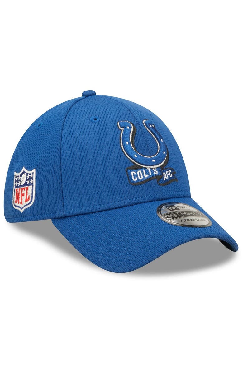 New Era Men's New Era Royal Indianapolis Colts 2022 Sideline 39THIRTY Coaches Flex Hat, Main, color, 