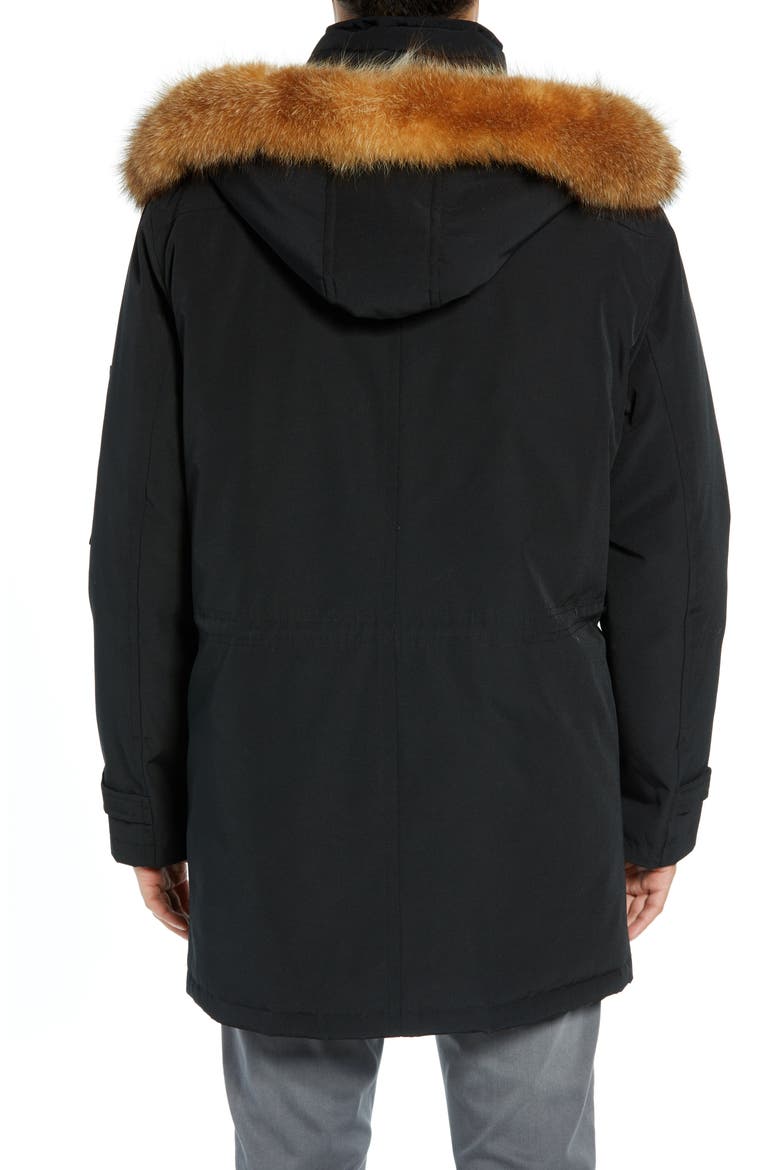 Signature Denver 650-Fill Power Down Parka with Genuine Raccoon Fur, Alternate, color, BLACK