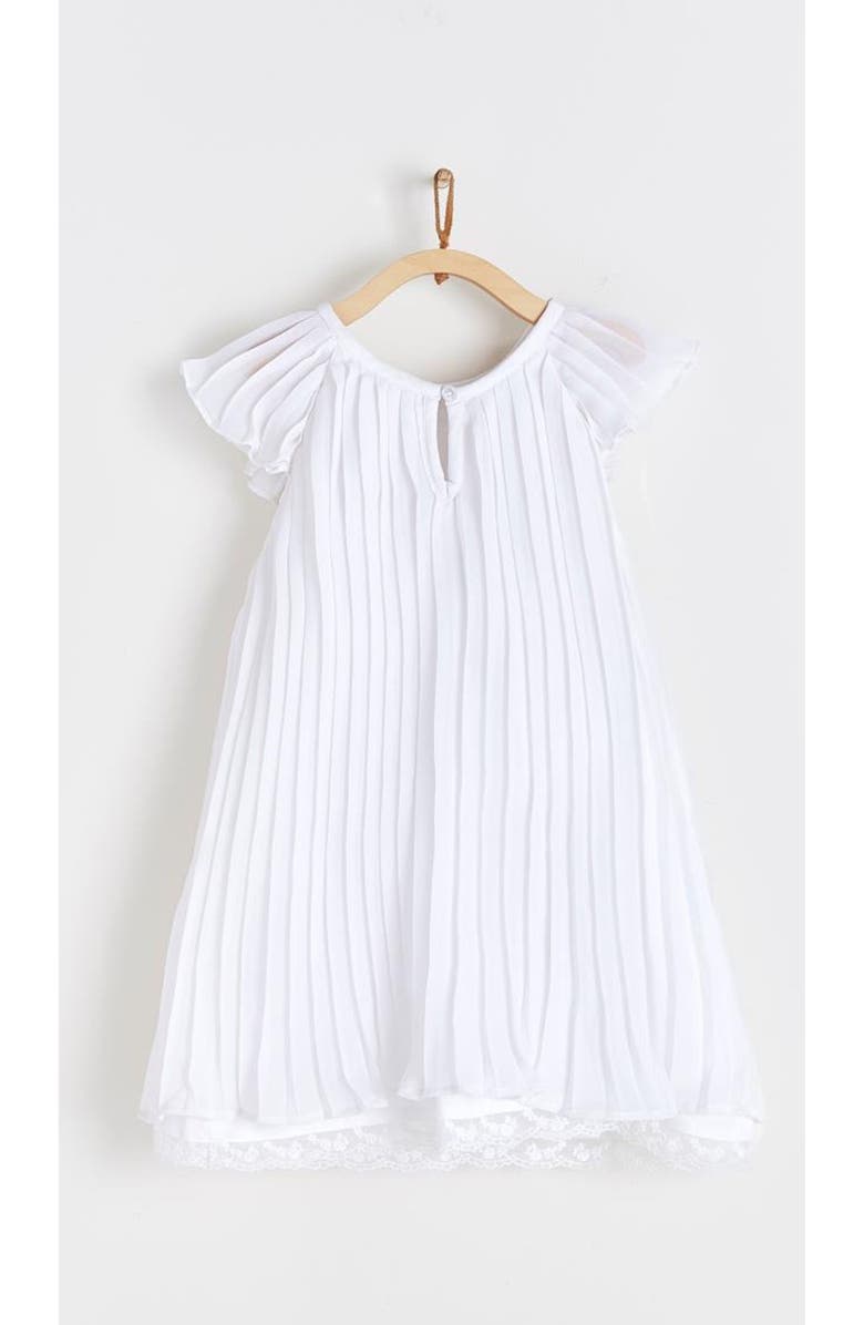 Babycottons Dress Plisado Celebration for Toddler, Alternate, color, White
