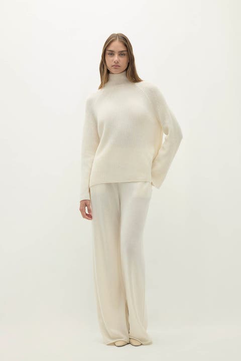 Kora Cashmere Mock Neck