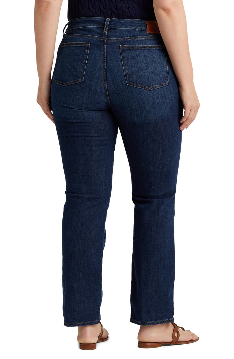 Lauren Ralph Lauren Mid Rise Straight Leg Jeans, Alternate, color, 
