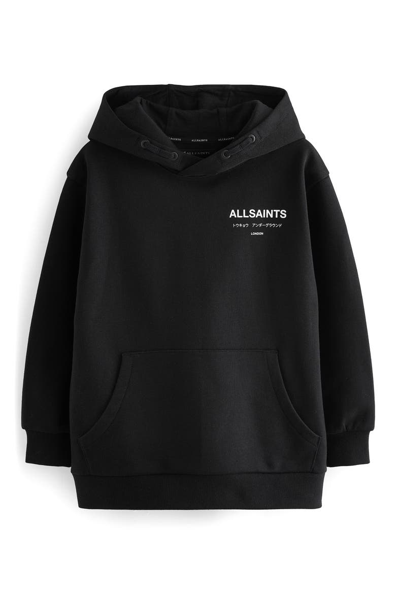 Kids' Underground Graphic Cotton Hoodie, Main, color, BLACK