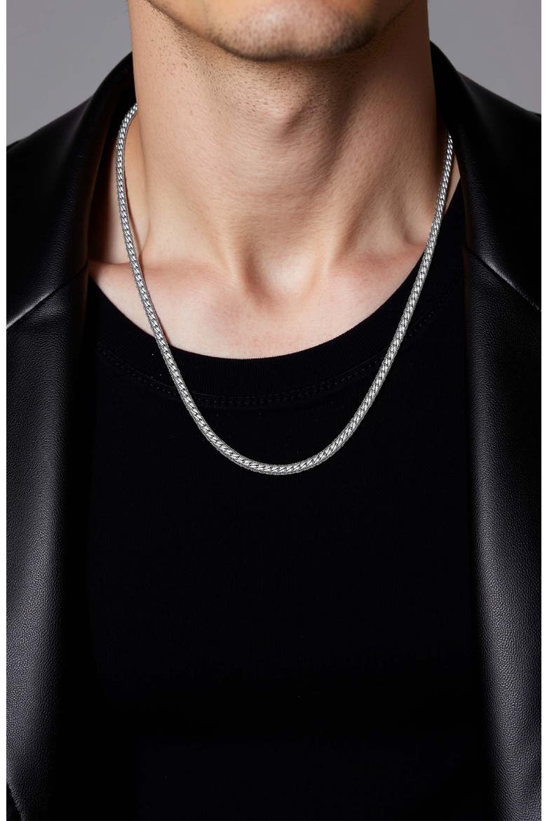 Miami Cuban Chain Necklace, Alternate, color, SILVER
