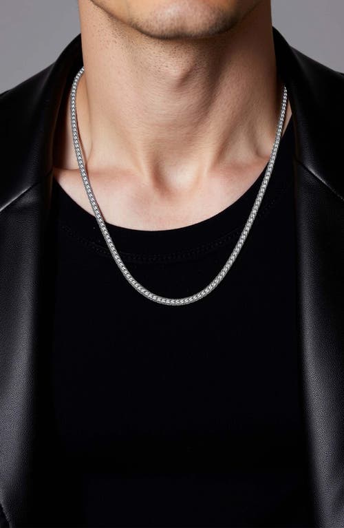 Ettika Miami Cuban Chain Necklace In Silver