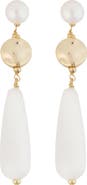 Panacea Cultured Pearl Teardrop Earrings