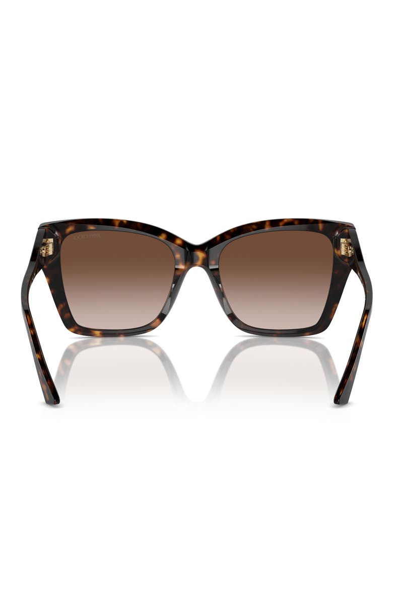 JC5012F 54mm Gradient Square Sunglasses, Alternate, color, HAVANA / GRADIENT BROWN